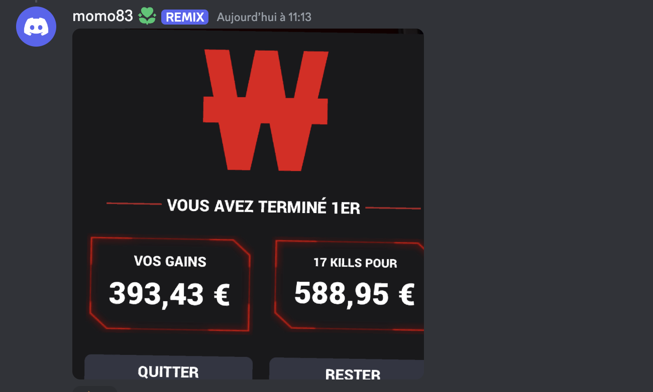 Résultat élève PokerPro #18