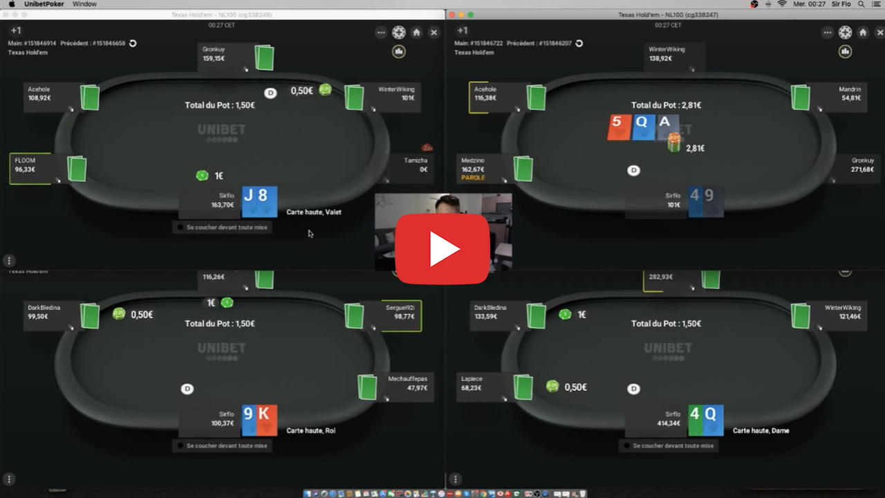 Apprends à jouer la NL100 avec Sirflo sur Unibet.fr (Highlights #30)