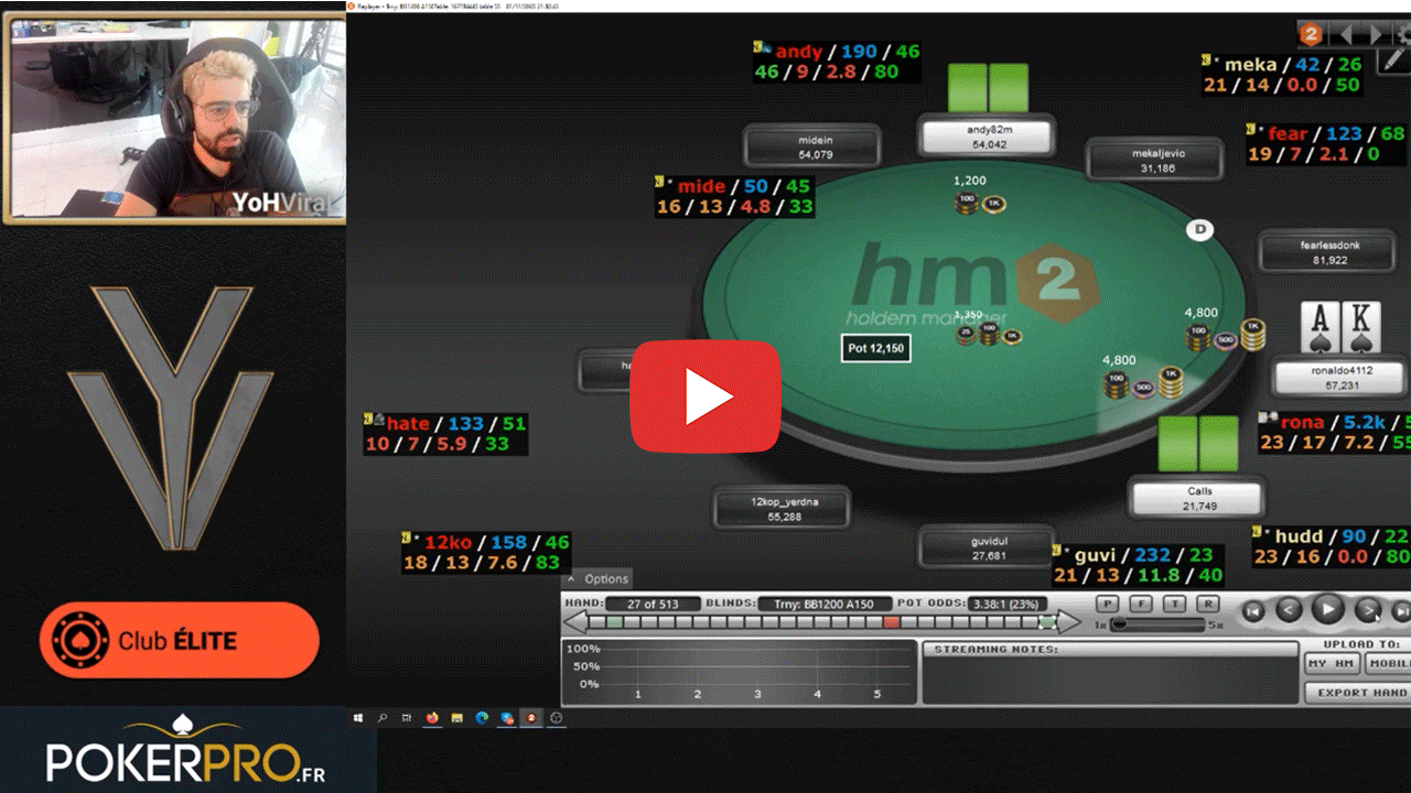 Review d'un tournoi joué pendant Rad'YoH Poker (Highlights #85)