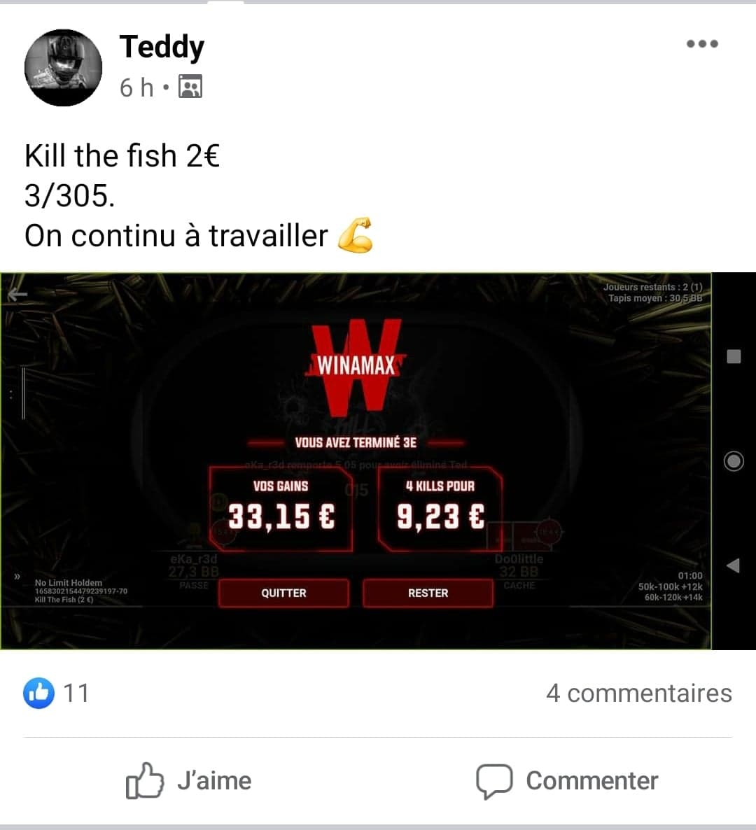 Teddy, un élève de YoH ViraL en micro-limite