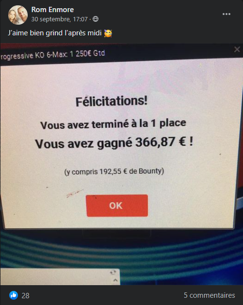 Rom, un membre de YoH ViraL pour 366,87€