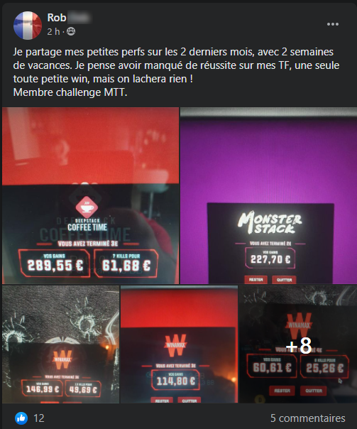 Rob, un membre du challenge MTT de YoH ViraL